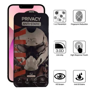 محافظ صفحه نمایش حریم شخصی اپیکوی مدل Alpha مناسب برای گوشی موبایل اپل iPhone 16e/14/13 Pro/13