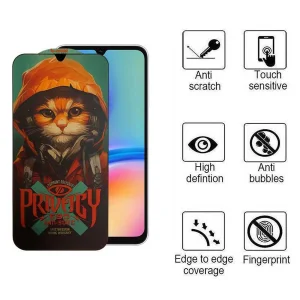 محافظ صفحه نمایش حریم شخصی اپیکوی مدل Privacy Hoodie Cat مناسب برای گوشی موبایل سامسونگ Galaxy A06s