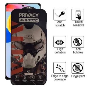 محافظ صفحه نمایش حریم شخصی اپیکوی مدل Alpha مناسب برای گوشی موبایل شیائومی Redmi Note 11 Pro Plus/ Note 11 Pro 4G/Note 11 Pro 5G/Note 11E Pro