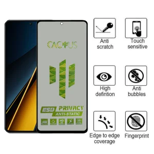 محافظ صفحه نمایش حریم شخصی اپیکوی مدل Cactus-ESD-Privacy مناسب برای گوشی موبایل شیائومی  Poco X6 Pro/X6/M6 Pro 4G