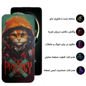 محافظ صفحه نمایش حریم شخصی اپیکوی مدل Privacy Hoodie Cat مناسب برای گوشی موبایل شیائومی Redmi K60 Ultra / K60 Pro / K60E / K60