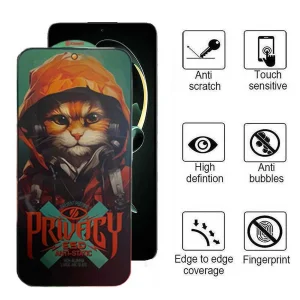محافظ صفحه نمایش حریم شخصی اپیکوی مدل Privacy Hoodie Cat مناسب برای گوشی موبایل شیائومی Redmi K60 Ultra / K60 Pro / K60E / K60