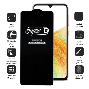 محافظ صفحه نمایش اپیکوی مدل Super 5D مناسب برای گوشی موبایل سامسونگ  Galaxy A33 /A32 4G/A31/A30S/A22 4G/A30/A50/A50s/A40s/A20/M32 4G/M30S/M30s/F41/F22