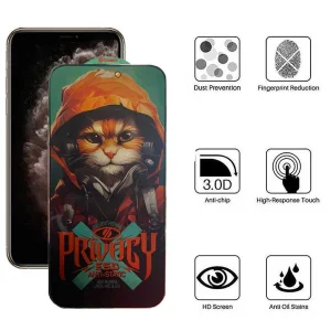 محافظ صفحه نمایش حریم شخصی اپیکوی مدل Hoodie Cat مناسب برای گوشی موبایل اپل  iPhone 11 Pro Max/ Xs Max