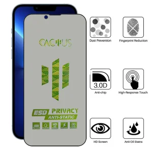 محافظ صفحه نمایش حریم شخصی اپیکوی مدل Cactus-ESD-Privacy مناسب برای گوشی موبایل اپل iPhone 14 Plus / 13 Pro Max