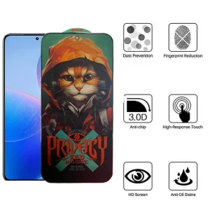 محافظ صفحه نمایش حریم شخصی اپیکوی مدل Privacy Hoodie Cat مناسب برای گوشی موبایل شیائومی Redmi K70 Pro / K70 / K70E