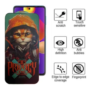 محافظ صفحه نمایش حریم شخصی اپیکوی مدل Privacy Hoodie Cat مناسب برای گوشی موبایل سامسونگ Galaxy M62/ M55/ F62/ F55/ F54/ Note10 Lite/Galaxy S10 Lite/ C55