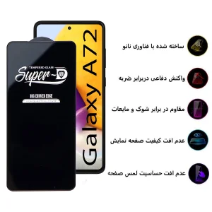 محافظ صفحه نمایش اپیکوی مدل Super 5D مناسب برای گوشی موبایل  سامسونگ  Galaxy A72 4G/5G/M53 5G