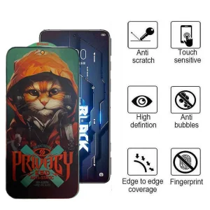 محافظ صفحه نمایش حریم شخصی اپیکوی مدل Privacy Hoodie Cat مناسب برای گوشی موبایل شیائومی Black Shark 5 Pro/5/4Pro/4/3/3S