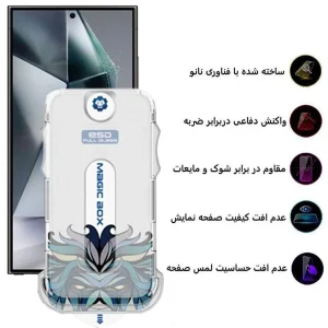 محافظ صفحه نمایش اپیکوی مدل Lion ESD Easy Install مناسب برای گوشی موبایل سامسونگ Galaxy S24 Ultra به همراه کیت نصب