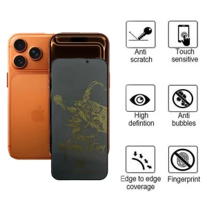 محافظ صفحه نمایش حریم شخصی اپیکوی مدل Monkey King pry مناسب برای گوشی موبایل اپل iPhone 17 Pro / 17 / 16 Pro