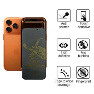 محافظ صفحه نمایش حریم شخصی اپیکوی مدل Monkey King pry مناسب برای گوشی موبایل اپل iPhone 17 Pro / 17 / 16 Pro