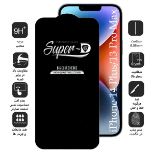 محافظ صفحه نمایش اپیکوی مدل Super 5D مناسب برای گوشی موبایل اپل iPhone 14 Plus / 13 Pro Max