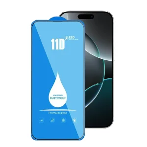 محافظ صفحه نمایش 11D اپیکوی مدل Blue ESD مناسب برای گوشی موبایل اپل iPhone 16 Pro