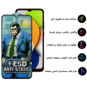 محافظ صفحه نمایش اِپیکوی مدل Gorilla ESD مناسب برای گوشی موبایل سامسونگ  Galaxy A03/A03s/A03 Core/M33 5G/M13 4G/F13 4G