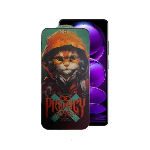 محافظ صفحه نمایش حریم شخصی اپیکوی مدل Privacy Hoodie Cat مناسب برای گوشی موبایل شیائومی Redmi Note 12 Explorer / Note 12 Discovery / Note 12 Pro Speed / Note 12R Pro / Note 12 Turbo