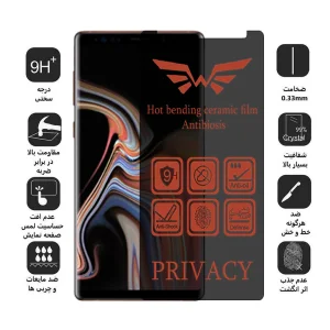 محافظ صفحه نمایش حریم شخصی اپیکوی مدل Nano-Privacy مناسب برای گوشی موبایل سامسونگ Galaxy Note 9/Note 8