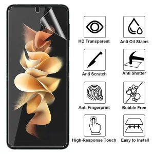 محافظ صفحه نمایش اپیکوی مدل Hydrogel-Matte مناسب برای گوشی موبایل سامسونگ Galaxy Z Flip 4  به همراه محافظ پشت گوشی