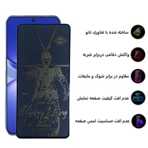 محافظ صفحه نمایش حریم شخصی اپیکوی مدل wukong privacy مناسب برای گوشی موبایل هوآوی Pura 70 Pro/ Pura 70 Ultra / Nova 12S/ Nova 12i