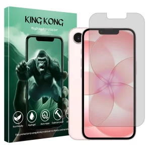 محافظ صفحه نمایش مات کینگ کونگ مدل هیدروژلی مناسب برای گوشی موبایل اپل iPhone 17e
