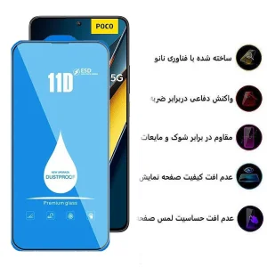 محافظ صفحه نمایش اپیکوی مدل Blue ESD مناسب برای گوشی موبایل شیائومی Poco X6 Pro/ X6/ M6 Pro 4G