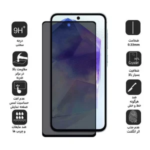 محافظ صفحه نمایش حریم شخصی اپیکوی مدل Privacy مناسب برای گوشی موبایل سامسونگ Galaxy S24 Fe/ A55/ A35