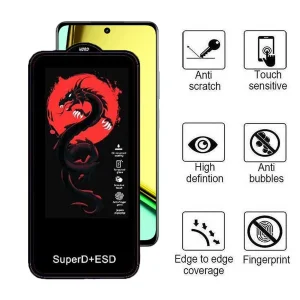 محافظ صفحه نمایش اپیکوی مدل Dragon ESD مناسب برای گوشی موبایل ریلمی C67 4G/5G / C55 / V50s / 12 / 11x / 11 / 10 Pro / Narzo 60x / Narzo N55