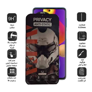 محافظ صفحه نمایش حریم شخصی اپیکوی مدل Alpha مناسب برای گوشی موبایل  سامسونگ Galaxy M62/ M55/ F62/ F55/ F54/ Note10 Lite/Galaxy S10 Lite/ C55