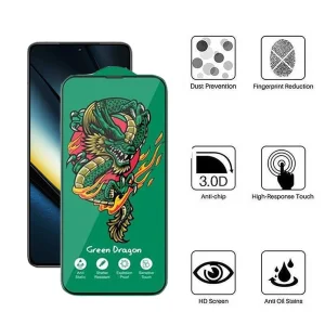 محافظ صفحه نمایش اپیکوی مدل Green Dragon ExplosionProof مناسب برای گوشی موبایل شیائومی Poco F6 Pro/ Poco F6/ Redmi Turbo 3