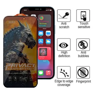 محافظ صفحه نمایش حریم شخصی اپیکوی مدل Knight Privacy مناسب برای گوشی موبایل اپل iPhone 12/ 12 Pro