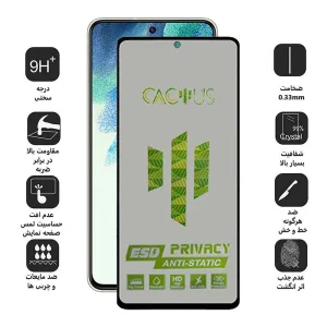 محافظ صفحه نمایش حریم شخصی اپیکوی مدل Cactus-ESD-Privacy مناسب برای گوشی  موبایل سامسونگ Galaxy S21 FE