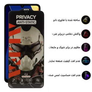 محافظ صفحه نمایش حریم شخصی اپیکوی مدل Alpha مناسب برای گوشی موبایل شیائومی Redmi 13C/Poco C65