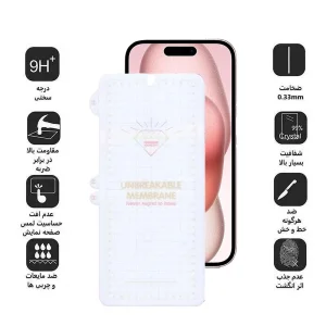 محافظ صفحه نمایش اپیکوی مدل Hydrogel مناسب برای گوشی موبایل اپل iPhone 15