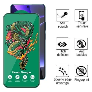محافظ صفحه نمایش اپیکوی مدل Green Dragon ExplosionProof مناسب برای گوشی موبایل شیائومی Redmi Note 12 Turbo/ Note 12 Pro 5G/ Note 12 Explorer/ Note 12 Discovery/ Note 12 Pro Speed