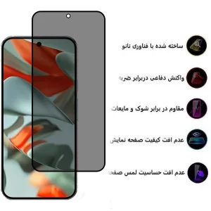 محافظ صفحه نمایش حریم شخصی اپیکوی مدل Privacy مناسب برای گوشی موبایل گوگل Pixel 9 Pro XL