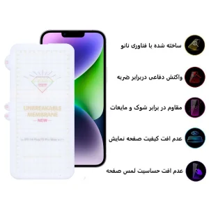 محافظ صفحه نمایش اپیکوی مدل Hydrogel مناسب برای گوشی موبایل اپل iPhone 14 Plus / iPhone 13 Pro Max