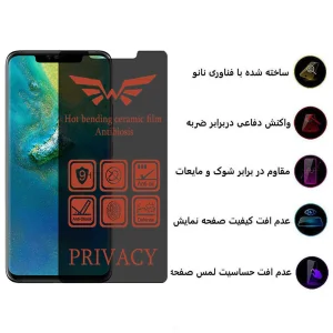 محافظ صفحه نمایش حریم شخصی اپیکوی مدل Nano-Privacy مناسب برای گوشی موبایل هوآوی Mate 20 Pro