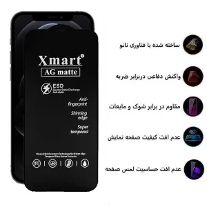 محافظ صفحه نمایش مات اپیکوی مدل Xmart Ag Matte مناسب برای گوشی موبایل اپل iphone 12/12 pro