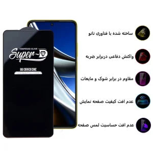 محافظ صفحه نمایش اپیکوی مدل Super 5D مناسب برای گوشی موبایل شیائومی Poco X4 Pro 5G / Poco F3 / Redmi K40 / K40 Pro / K40 Pro Plus / Mi11i / Mi11X / Mi 11 X Pro