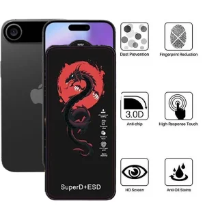 محافظ صفحه نمایش اپیکوی مدل Red Dragon ESD مناسب برای گوشی موبایل اپل iPhone 17 Air