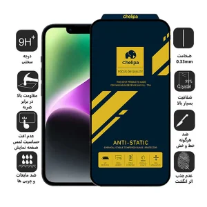 محافظ صفحه نمایش اپیکوی مدل Chelipa Anti-Static مناسب برای گوشی موبایل اپل iPhone 13 Pro Max/14 Plus
