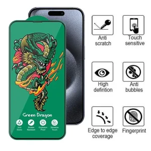 محافظ صفحه نمایش اپیکوی مدل Green Dragon ExplosionProof مناسب برای گوشی موبایل اپل iPhone 16 Pro Max