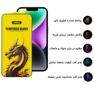 محافظ صفحه نمایش اپیکوی مدل Golden Dragon مناسب برای گوشی موبایل اپل iPhone 13 / 13 Pro/ 14