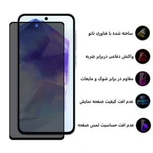محافظ صفحه نمایش حریم شخصی اپیکوی مدل Privacy مناسب برای گوشی موبایل سامسونگ Galaxy S25 Fe/ A55/ A35