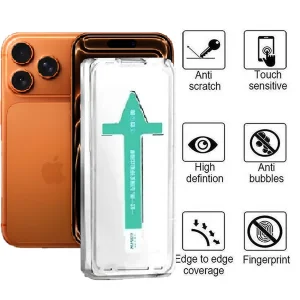 محافظ صفحه نمایش اپیکوی مدل Xundd Axe Easy install مناسب برای گوشی موبایل اپل iPhone 17 Pro / 17 / 16 Pro