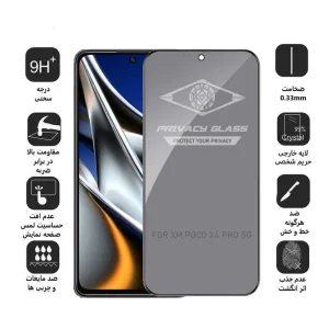محافظ صفحه نمایش حریم شخصی اپیکوی مدل PvSight مناسب برای گوشی موبایل شیائومی Poco X4 Pro 5G