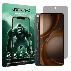 محافظ صفحه نمایش حریم شخصی کینگ کونگ مدل هیدروژلی مناسب برای گوشی موبایل اوپو Find X9 Ultra