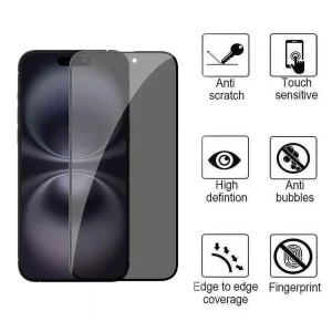 محافظ صفحه نمایش حریم شخصی اپیکوی مدل Privacy مناسب برای گوشی موبایل اپل iPhone 16 / 15