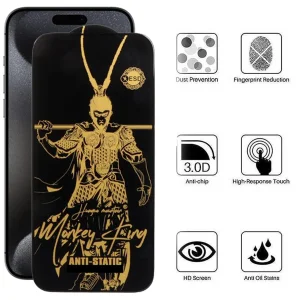 محافظ صفحه نمایش اپیکوی مدل Wukong ESD مناسب برای گوشی موبایل اپل  iPhone 15 Pro