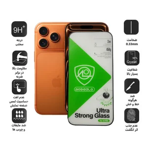 محافظ صفحه نمایش اپیکوی مدل Ultra Strong Glass مناسب برای گوشی موبایل اپل iPhone 17 Pro / 17 / 16 Pro